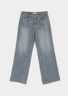 Lot Low-waist Wide Denim Pants
