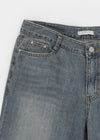 Lot Low-waist Wide Denim Pants