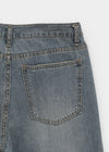 Lot Low-waist Wide Denim Pants