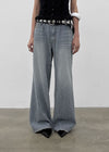 Lot Low-waist Wide Denim Pants