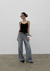 Lot Low-waist Wide Denim Pants