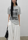 (UNISEX) Patam Lettering Short Sleeve T-shirt