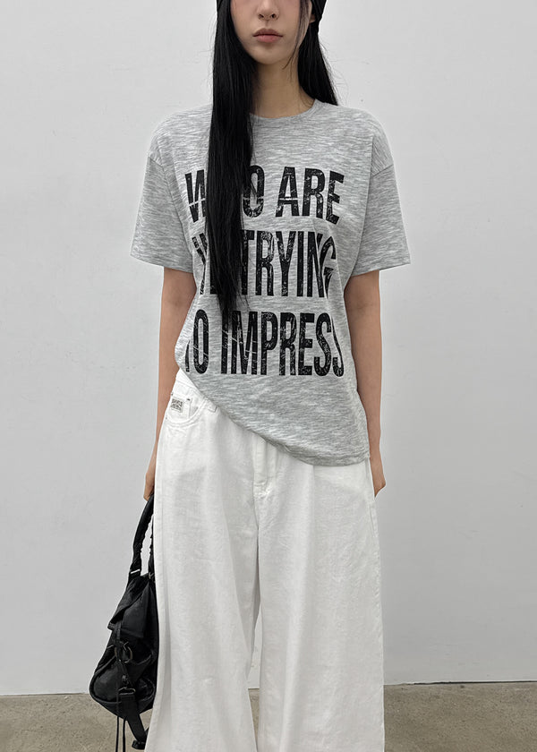 (UNISEX) Patam Lettering Short Sleeve T-shirt