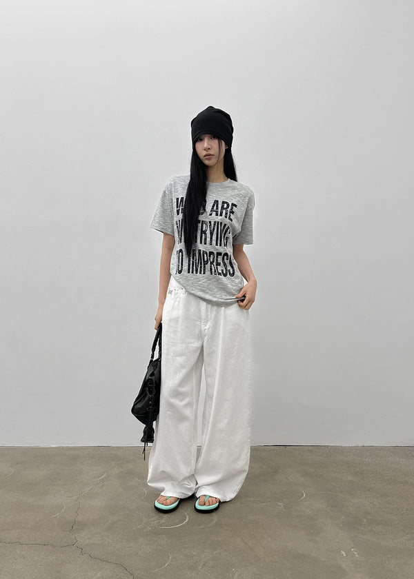 (UNISEX) Patam Lettering Short Sleeve T-shirt