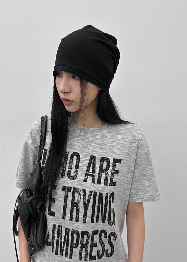 (UNISEX) Patam Lettering Short Sleeve T-shirt
