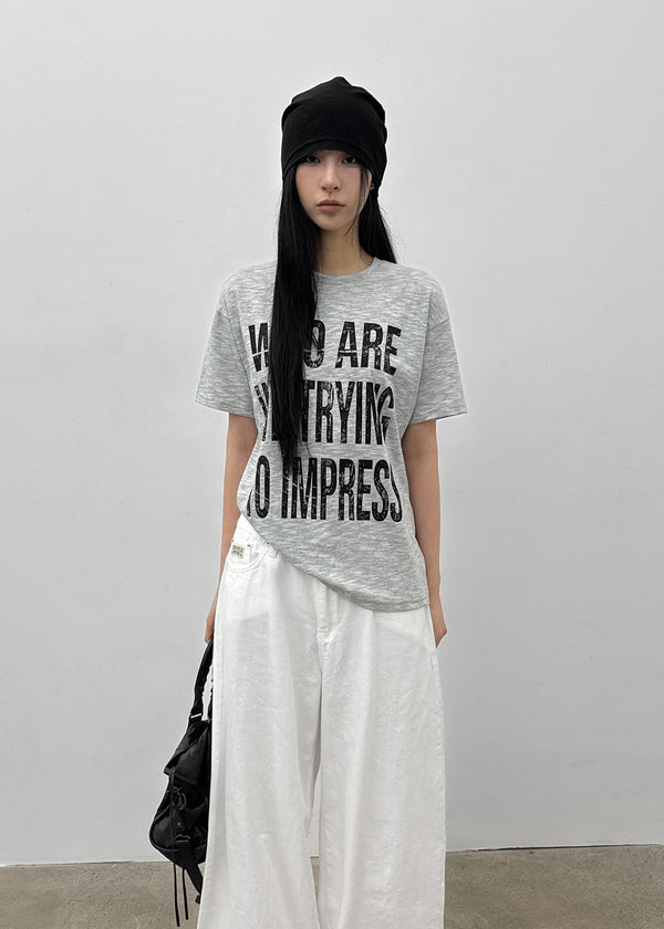 (UNISEX) Patam Lettering Short Sleeve T-shirt