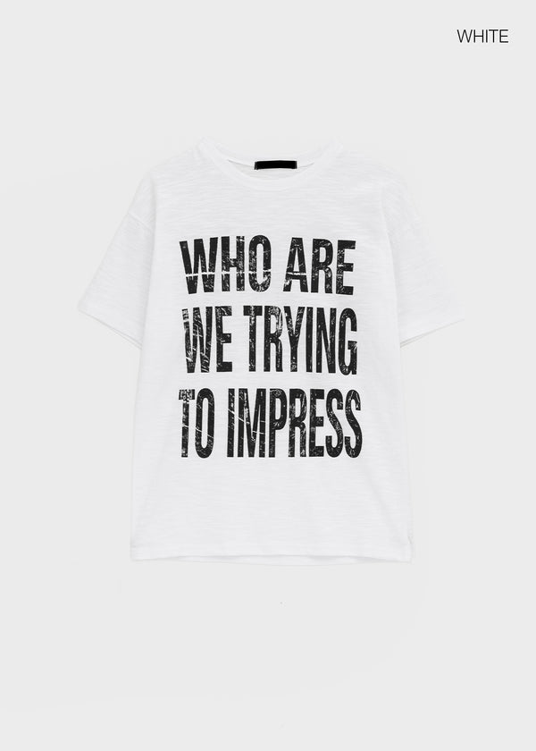 (UNISEX) Patam Lettering Short Sleeve T-shirt