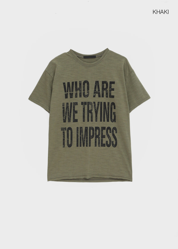 (UNISEX) Patam Lettering Short Sleeve T-shirt