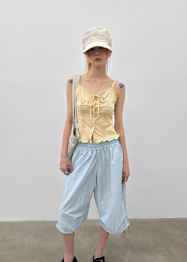 Tensing Track Nylon Capri Pants