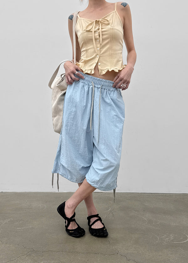 Tensing Track Nylon Capri Pants