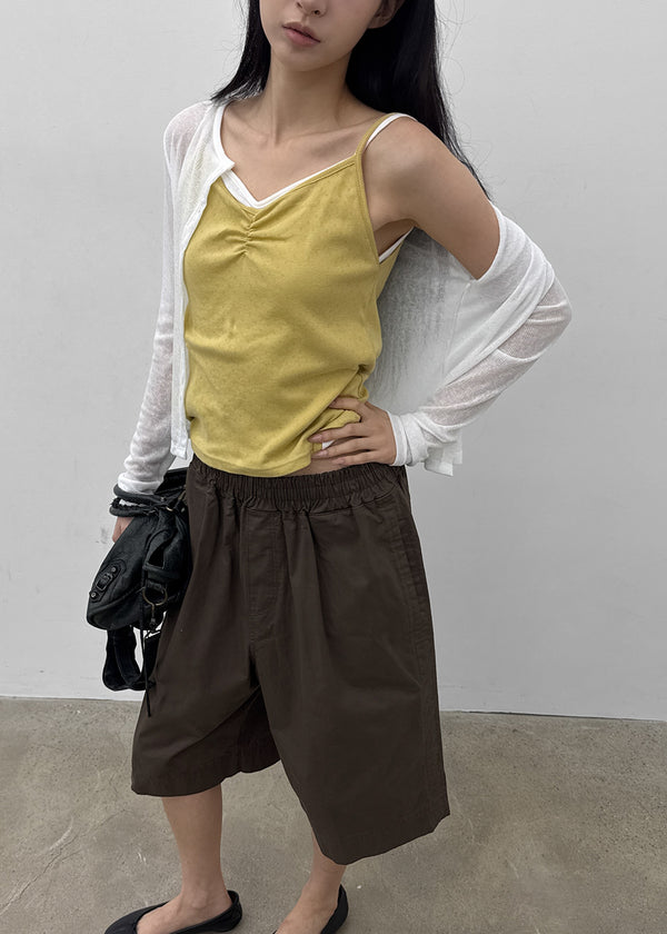Finale Punching Shirring Sleeveless
