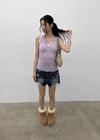 Picalin Cut Denim Shorts