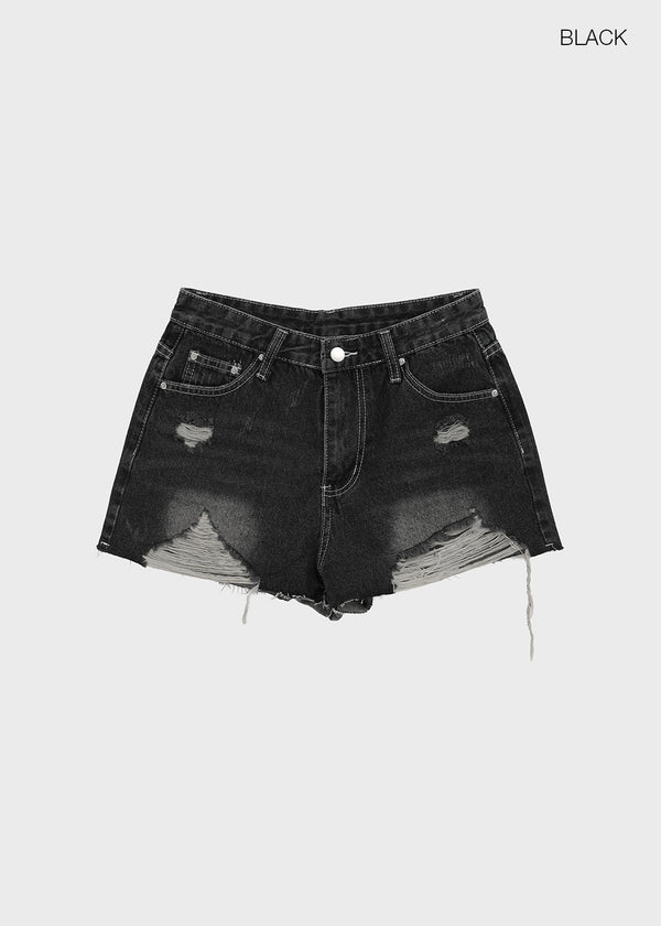 Picalin Cut Denim Shorts