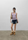 Smudges Color Halter Tank Top