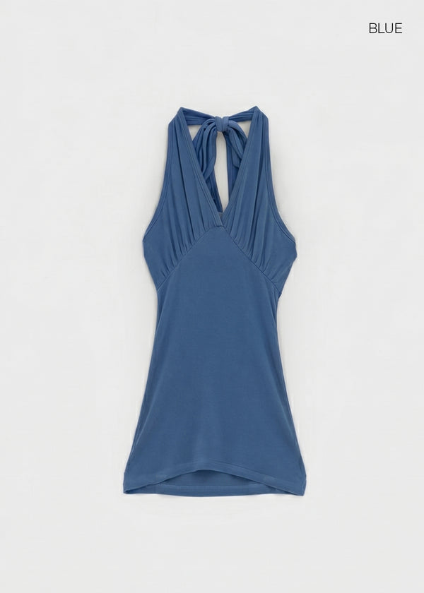 Smudges Color Halter Tank Top