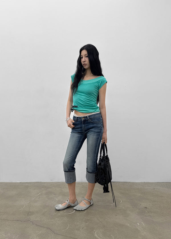 Vegener Capri Denim Pants
