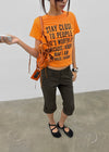 Cryptic Stay Lettering Short Sleeve T-shirt
