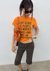 Cryptic Stay Lettering Short Sleeve T-shirt