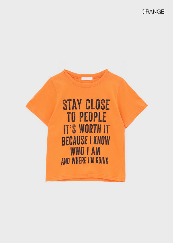 Cryptic Stay Lettering Short Sleeve T-shirt