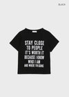 Cryptic Stay Lettering Short Sleeve T-shirt