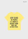 Cryptic Stay Lettering Short Sleeve T-shirt
