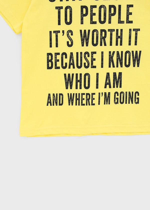 Cryptic Stay Lettering Short Sleeve T-shirt