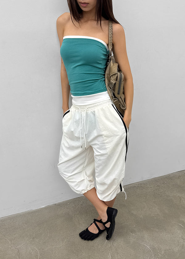 (UNISEX) Gaze Track Nylon Bermuda Shorts