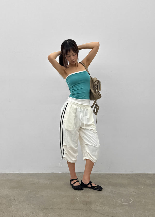 (UNISEX) Gaze Track Nylon Bermuda Shorts