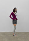 Meer Summer See-through Button Cardigan