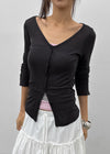 Meer Summer See-through Button Cardigan