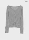Meer Summer See-through Button Cardigan