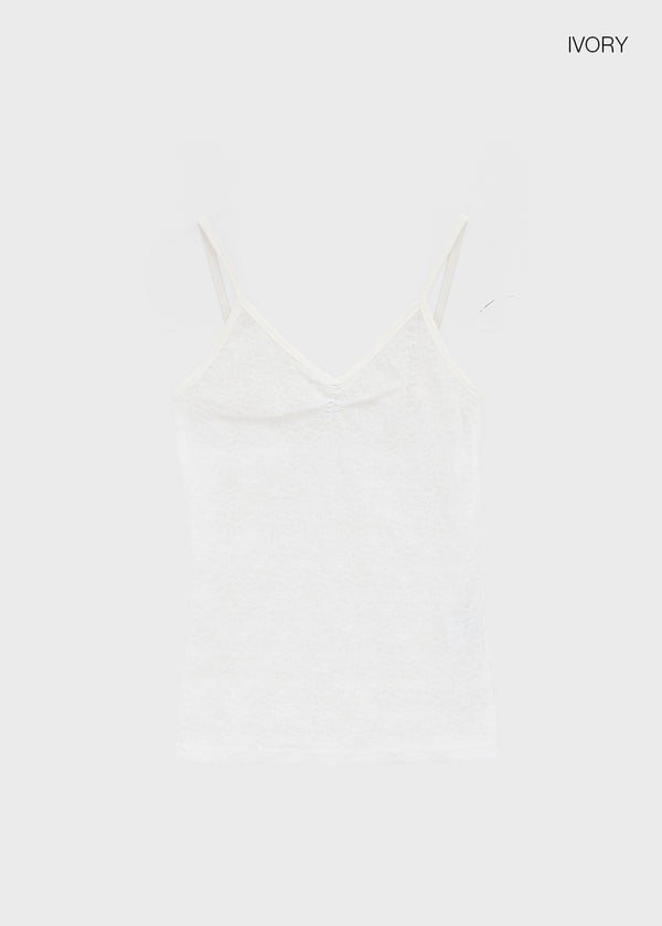 Fathom Flower See-through Lace Sleeveless