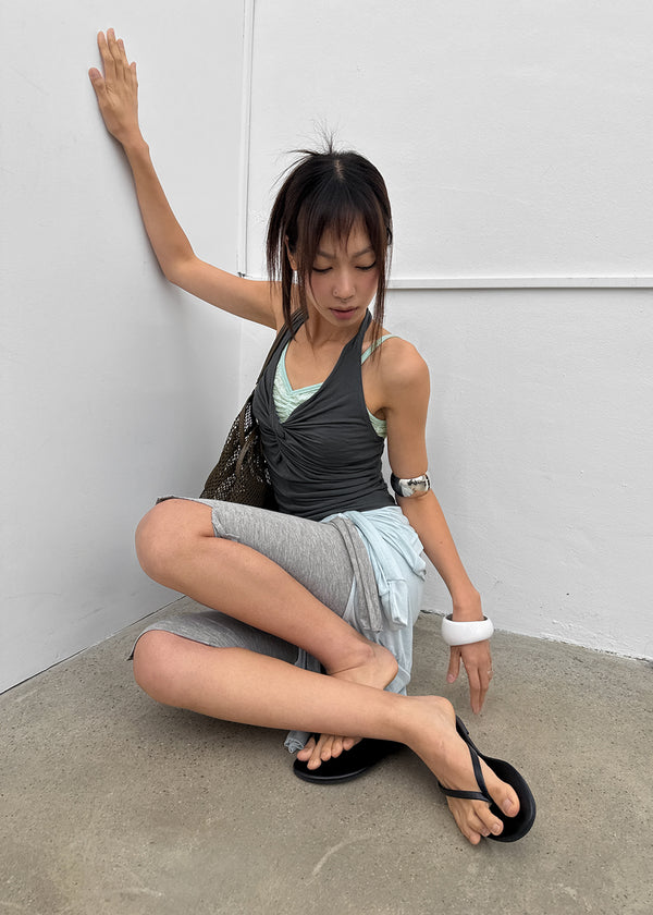 Coweb Twist Halter Sleeveless