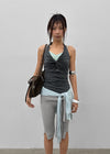 Coweb Twist Halter Sleeveless