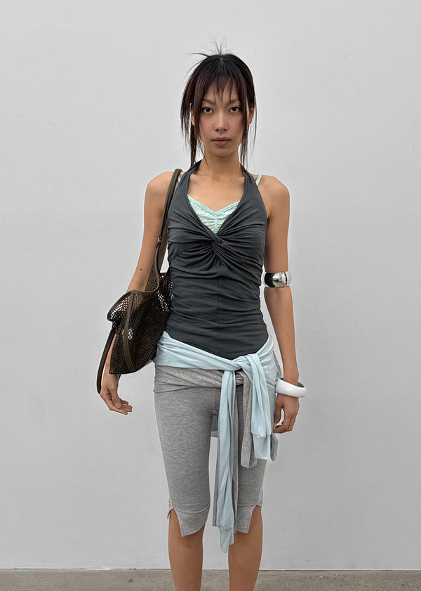 Coweb Twist Halter Sleeveless
