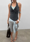 Coweb Twist Halter Sleeveless