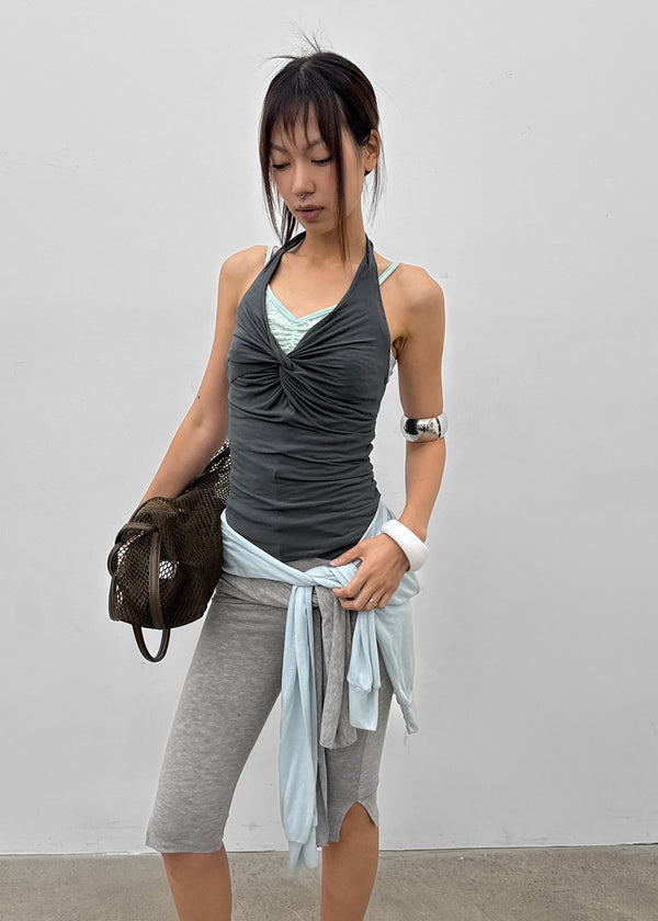 Coweb Twist Halter Sleeveless