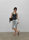Coweb Twist Halter Sleeveless