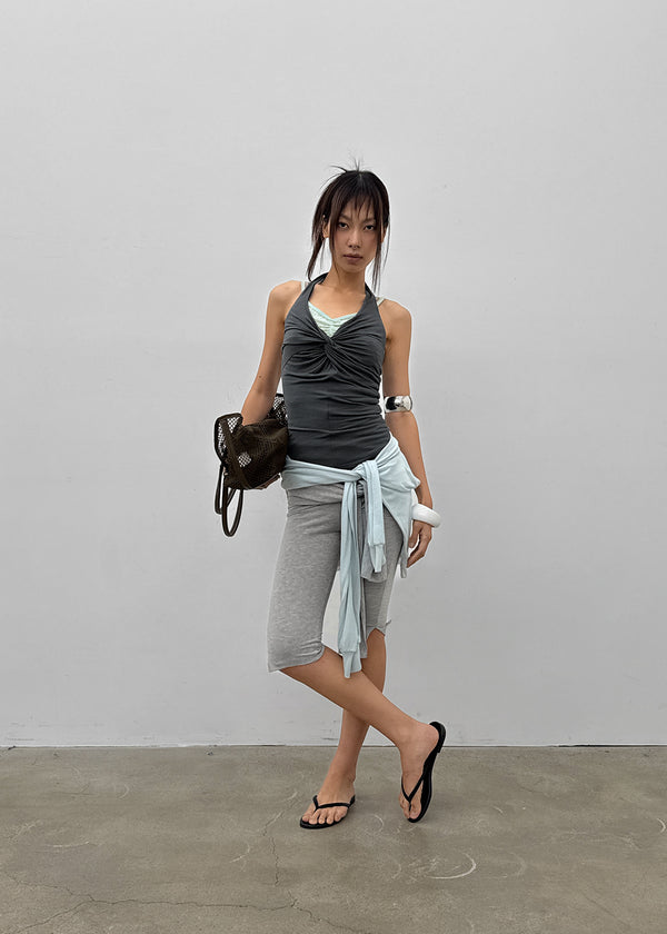 Coweb Twist Halter Sleeveless