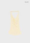 Coweb Twist Halter Sleeveless