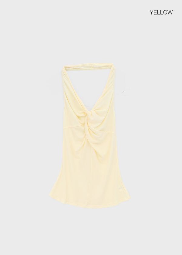 Coweb Twist Halter Sleeveless