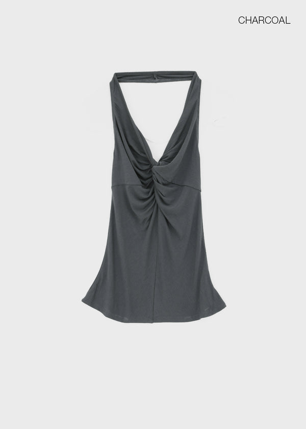 Coweb Twist Halter Sleeveless