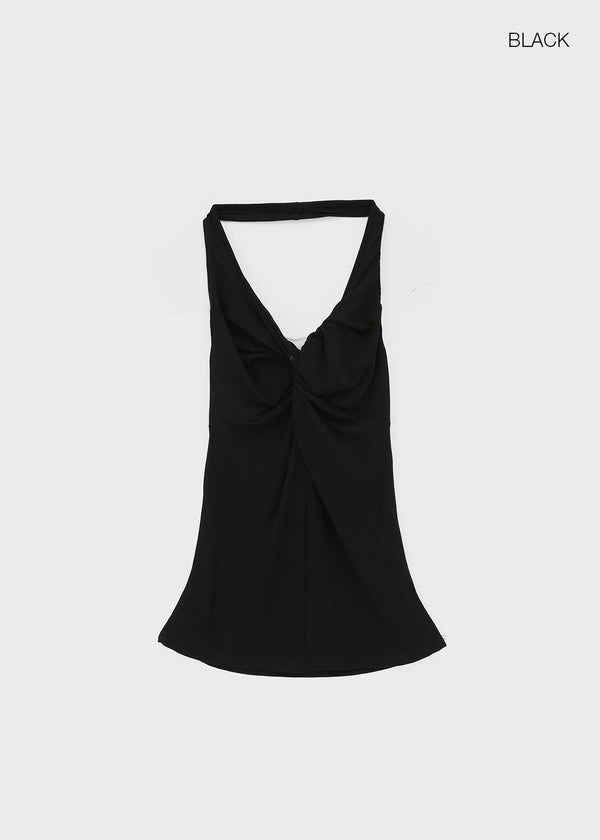Coweb Twist Halter Sleeveless