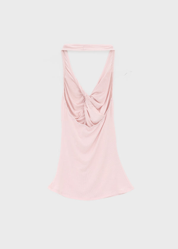 Coweb Twist Halter Sleeveless