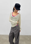 York Deep V-neck Summer Sweatshirt