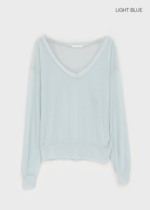 York Deep V-neck Summer Sweatshirt