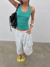 Silt Cargo Banding Bermuda Shorts