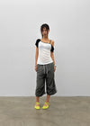 (UNISEX) Gaze Track Nylon Bermuda Shorts