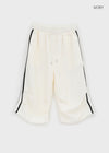 (UNISEX) Gaze Track Nylon Bermuda Shorts