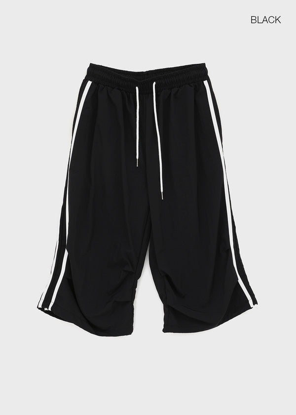 (UNISEX) Gaze Track Nylon Bermuda Shorts